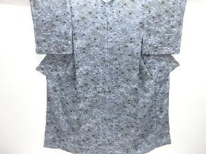 大正ロマン　流水に草花模様着物